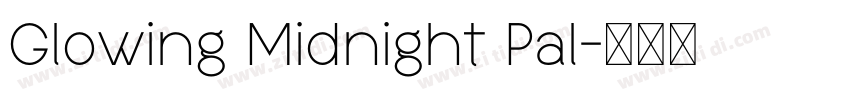Glowing Midnight Pal字体转换